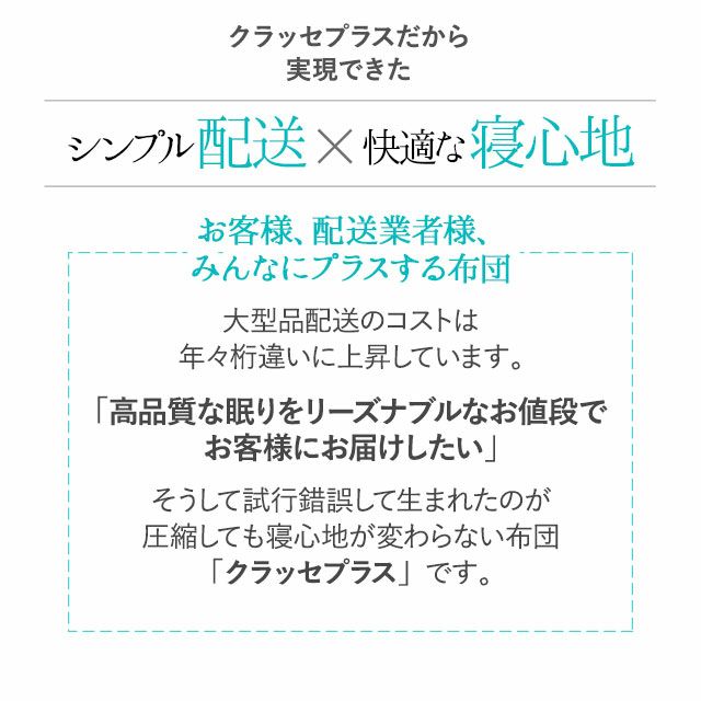 日本製 抗菌・防臭・防ダニ 多層構造ウレタン入り指圧敷き布団 ダブルサイズ 「クラッセプラス」 [4]