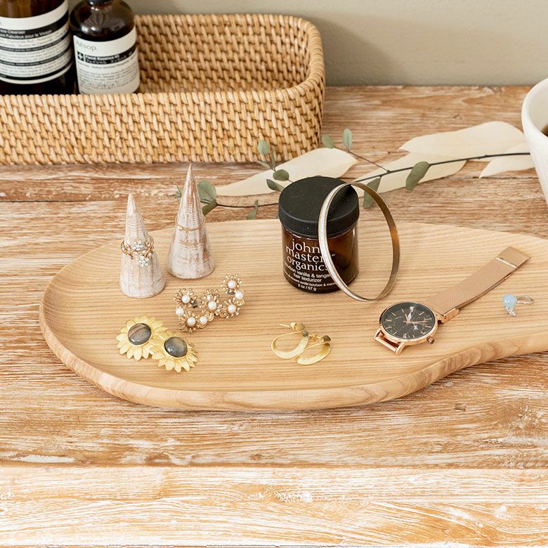 カフェ お菓子 おつまみ 木皿 ランチプレート 食器 ワンプレート [3]