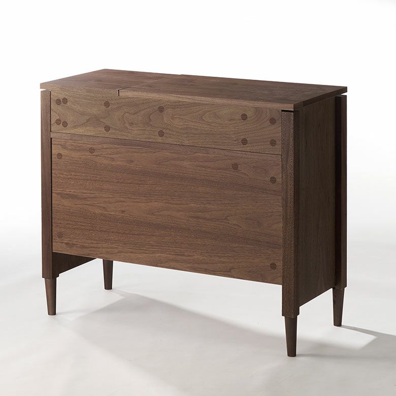 天然木 収納付き コンソールデスク 天然素材 メイク台 木製ドレッサー  一人暮らし 小物収納 コスメ収納 寝室  リビング リモートワーク pcデスク バリ島 ホテル 店舗 サロン ヴィラ [3]