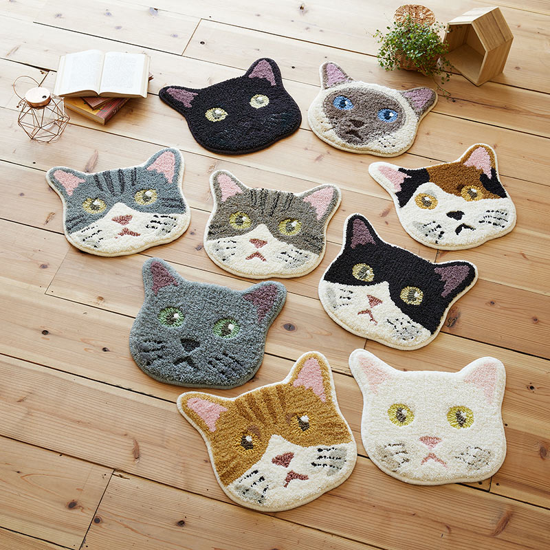 アクセントマット ネコカオ ハチワレ [2]