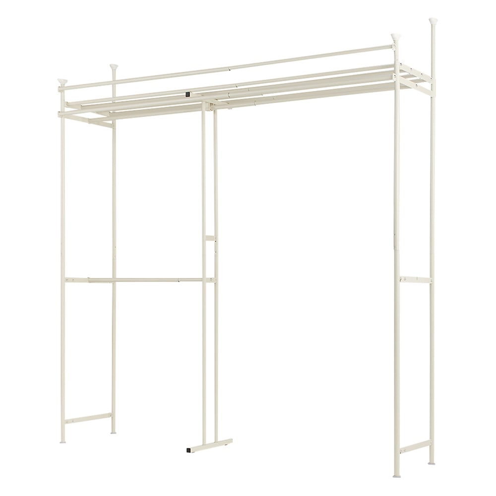 組立の労力を削減した頑丈突っ張りハンガー 幅伸縮タイプ（116〜210cm） カーテンなし [3]