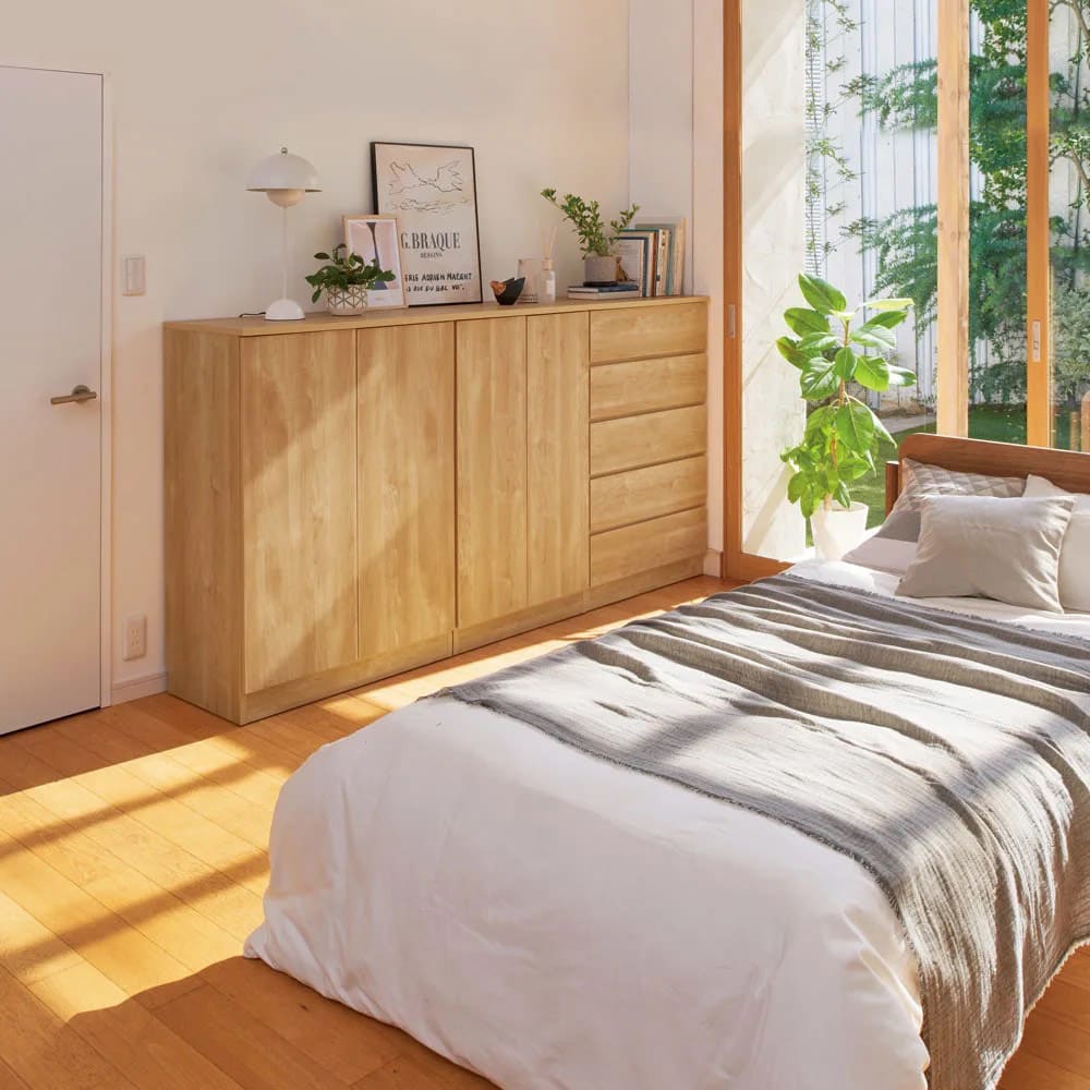 ぴったりサイズが見つかるフルスライドレールチェスト 5段 高さ109.5cm・幅40cm [5]