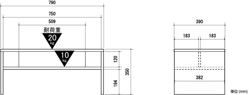 ローテーブル IF-トレッカー-TK-3580LT【お客様組立商品】 [2]