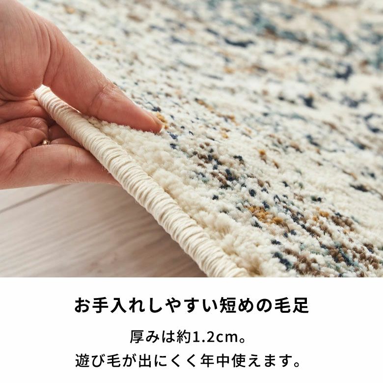 当店ロングセラー！ペルシャ絨毯風のアラベスク柄デザインラグ