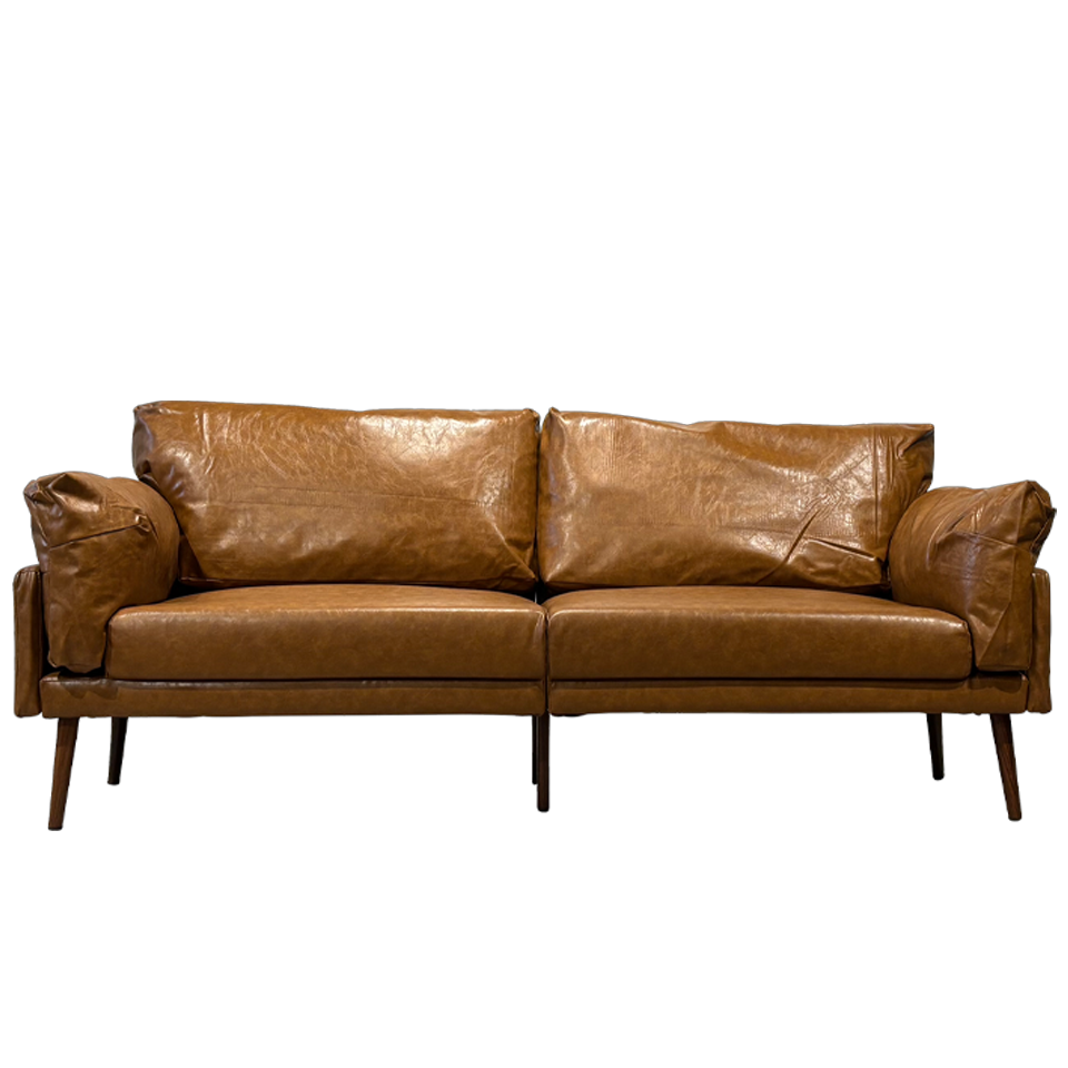 ソファHVS06 3人掛け【送料無料】ブラウン [2]