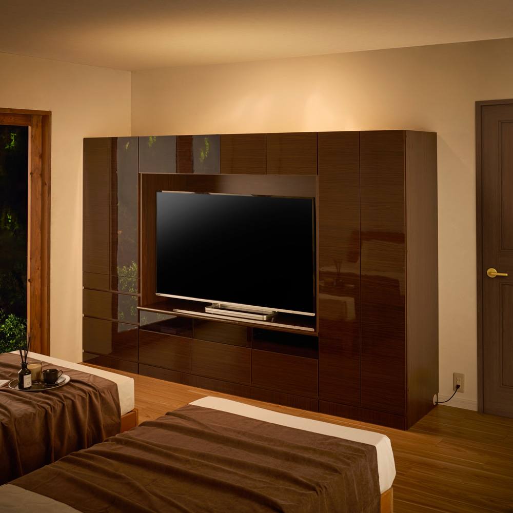 リビングワードローブ 棚チェストタイプ 幅80cm奥行56cm高さ180cm