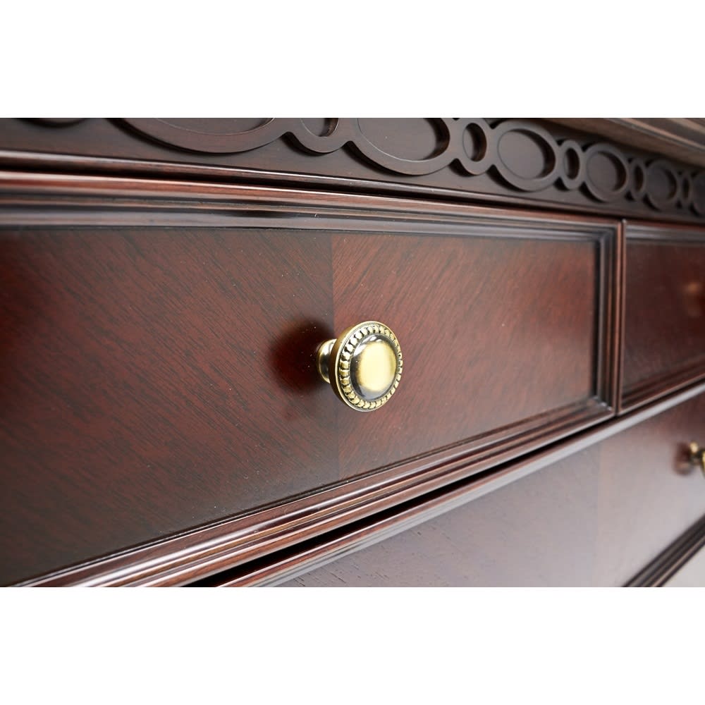 エレガントクラシックシリーズ チェスト・リビングチェスト 幅120cm高さ85cm [5]