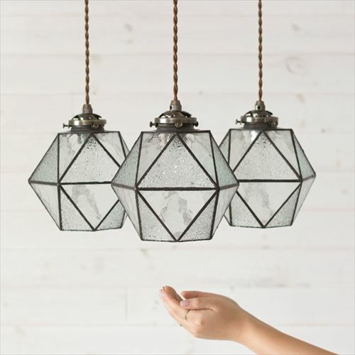 照明 ガラスシェード レトロ アンティーク風 モロッコ風 [4]