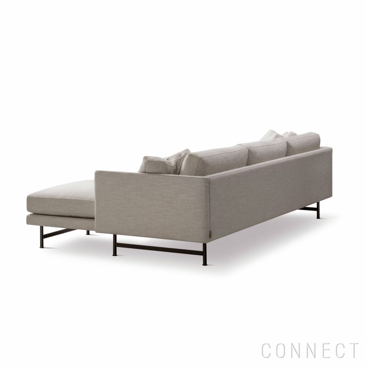 【リビングキャンペーンpt10倍】FREDERICIA（フレデリシア） / Calmo Chaise Sofa（カルモシェーズソファ） / Model 5625 / 3シーター / メタルブラックベース / Sunniva 717（スニバ） [3]
