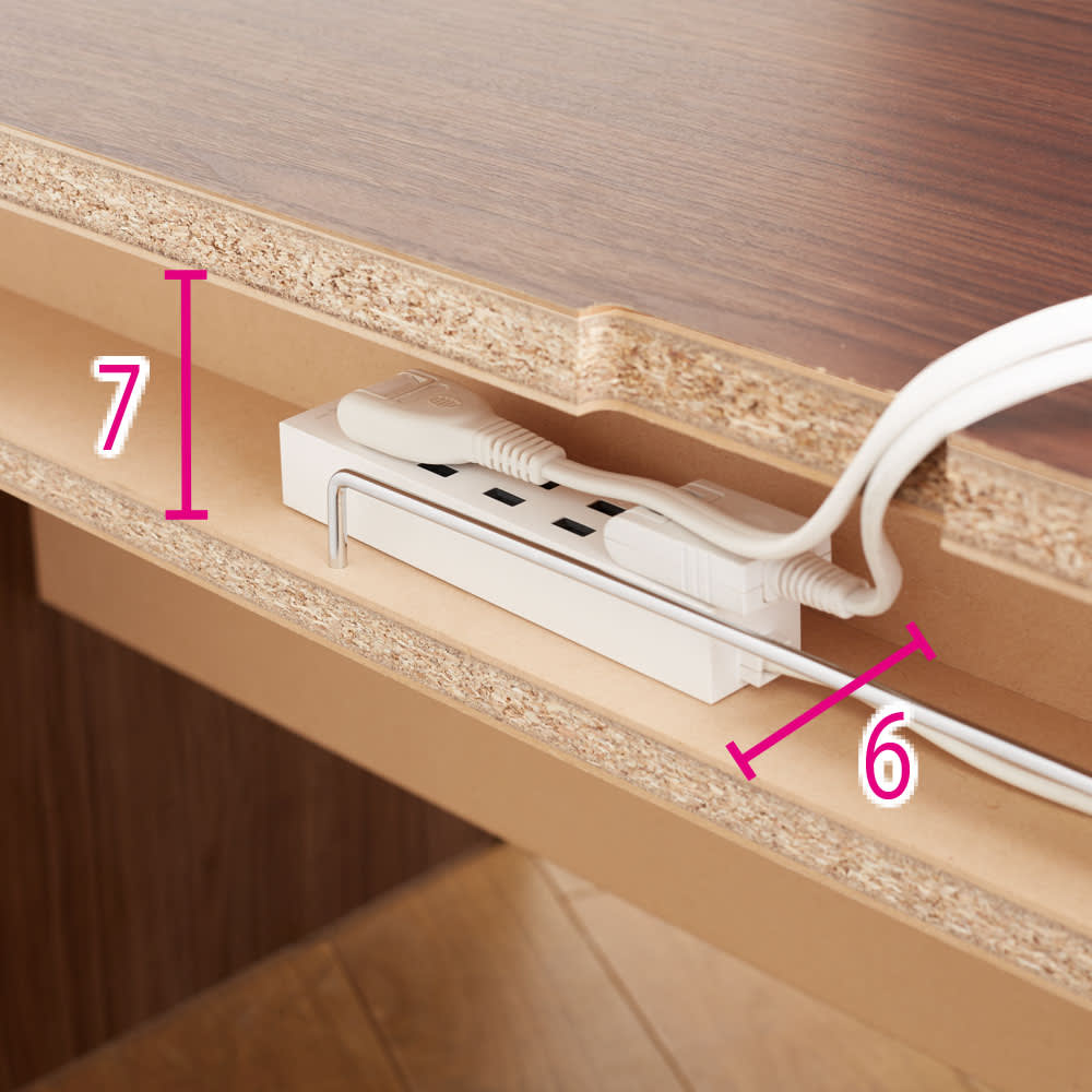 奥行選べるデスクシリーズ デスク単品 幅120cm・奥行50cm [4]