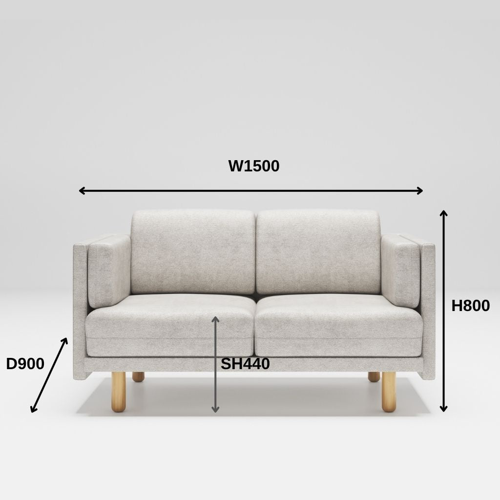 Personal Sofa 2Seats Light Gray / パーソナルソファ ダブル ライトグレー [3]