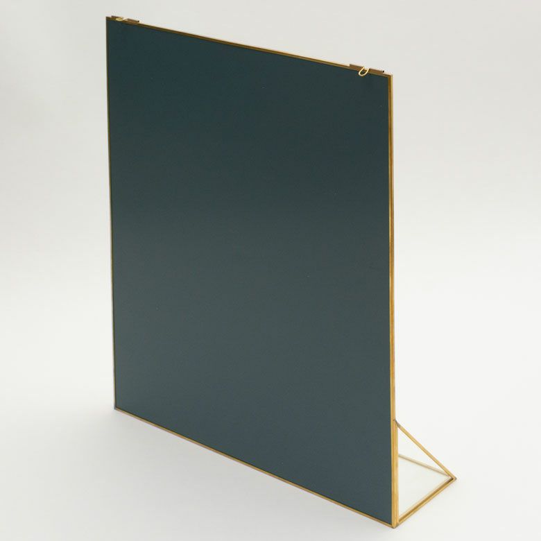 壁掛け鏡 吊るす コスメミラー ラック付き 棚付き 化粧鏡 かわいい メイクアップミラー  シンプル 軽量 インテリア雑貨 アンティーク風 シャビ― ガーリー ギフト プレゼント [2]