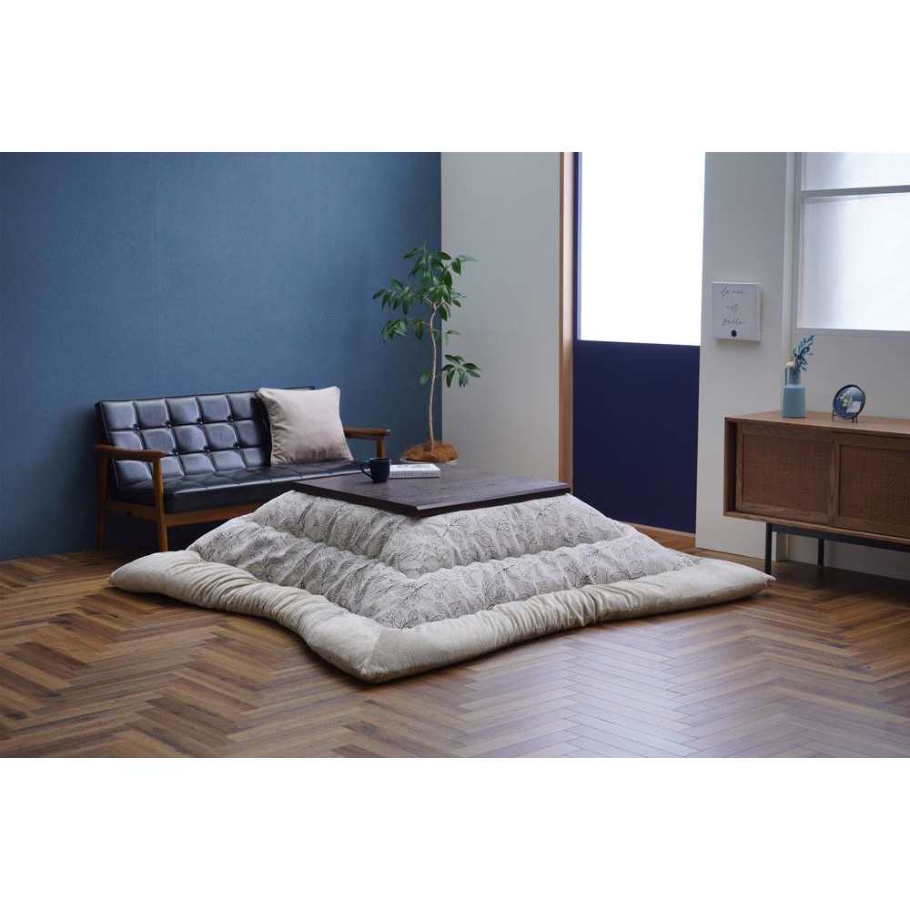 リーフ柄シェニール生地のこたつ掛け布団 [3]