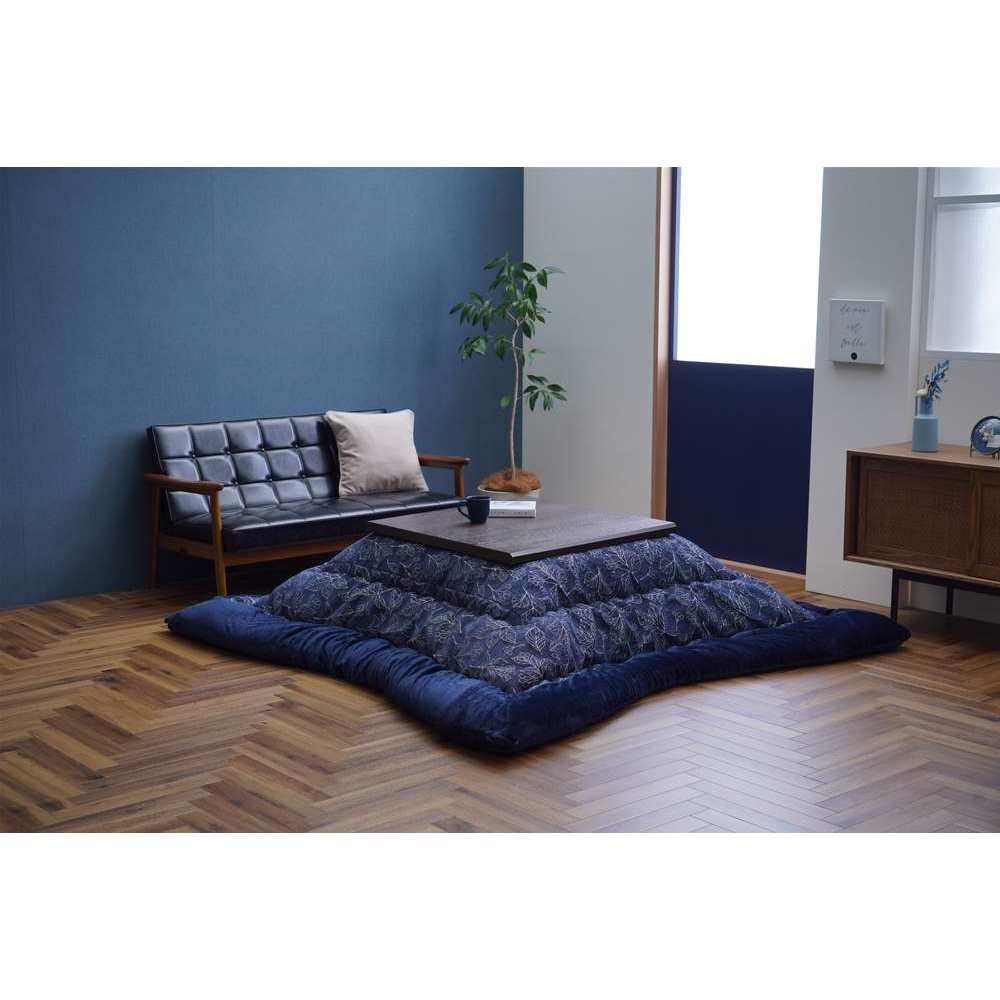 リーフ柄シェニール生地のこたつ掛け布団 [4]