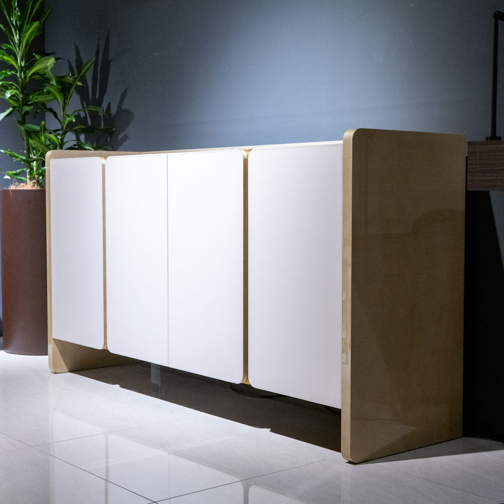 サイドボード「CORZA コルザ No.1」幅160cm シカモア（SK-12）/革テルマール#0893【受注生産品】 [2]