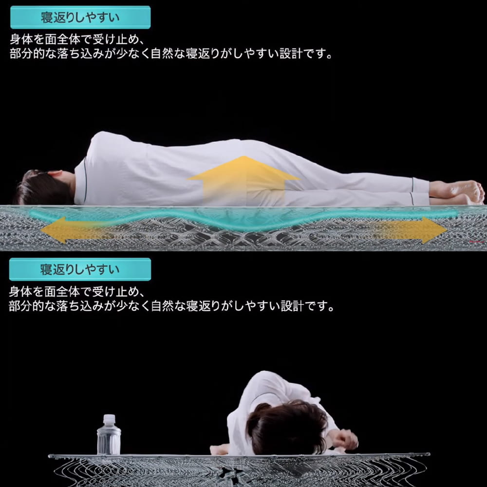 [フランスベッド] [シングルベッド　エコモア０１Ｆ　引出付　Ｎスタンダード０２　ライトＷＮ色 [2]