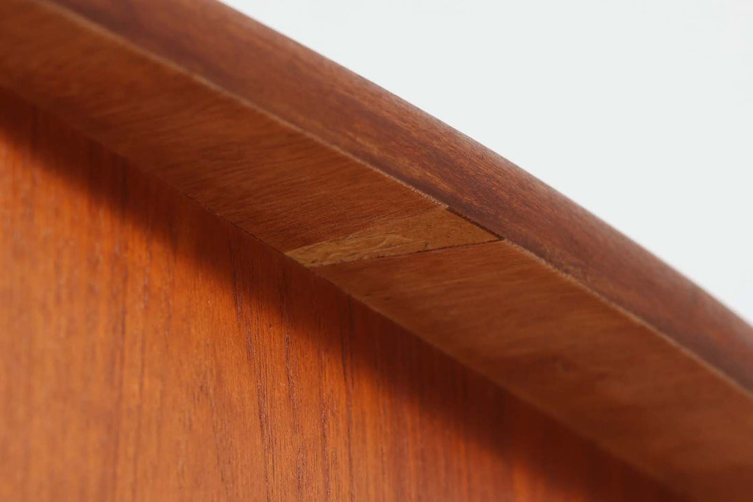 デンマーク製　両袖デスク/机　扉付き　チーク材　北欧家具ビンテージ [4]