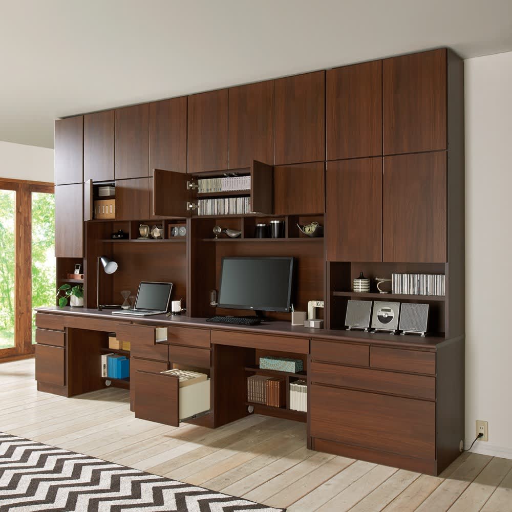 書斎壁面収納シリーズ デスク 引き出しなし [2]