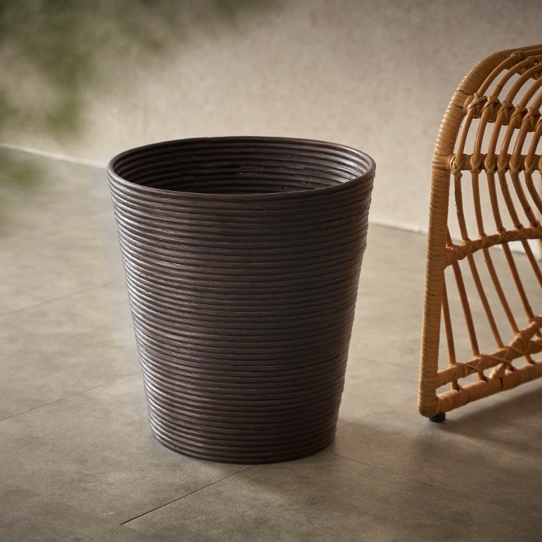 モダン エスニック 高級感 ダイニング 寝室 かご 小物収納 ハンドメイド 手作り キッチン 店舗 カフェ レストラン スリッパ入れ  屑籠 引っ越し 結婚 祝い 模様替え ギフト プレゼント [2]