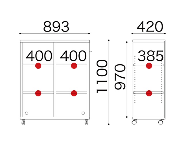 オープンシェルフマイスターチェリーナチュラル / 小島工芸 [2]
