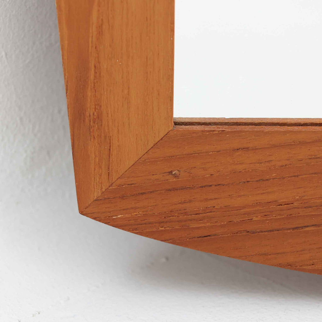 壁掛け/立掛けミラー チーク 高さ90cm デンマーク製 北欧ビンテージ家具/DK18053 [2]