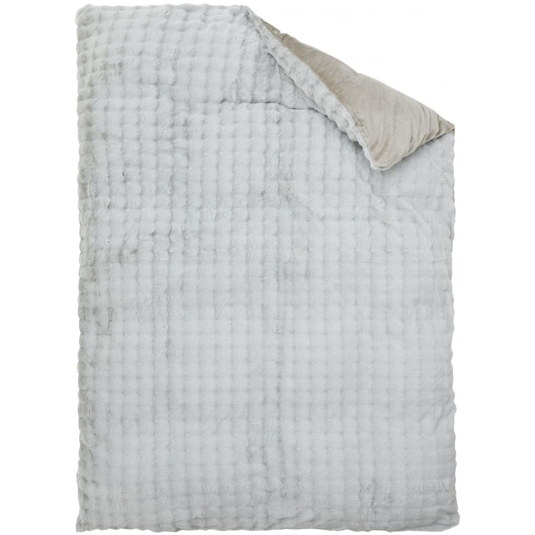 毛布兼用暖か掛カバー　シングルロング　フリュルW　LGY