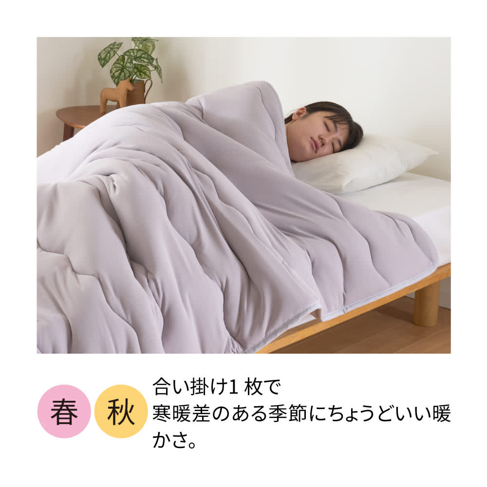寒がりさんにもデリケートさんにも安心　シンサレート（TM）を使用した布団シリーズ 2枚合わせ掛け布団 [5]