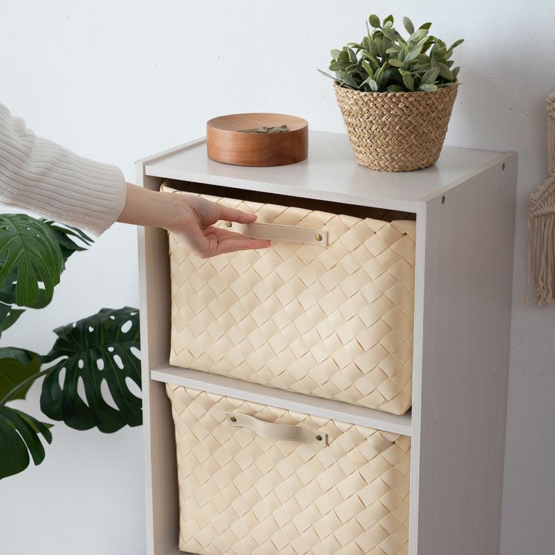 かごバスケット 荷物入れ 収納ケース マガジンラック アジアン [3]