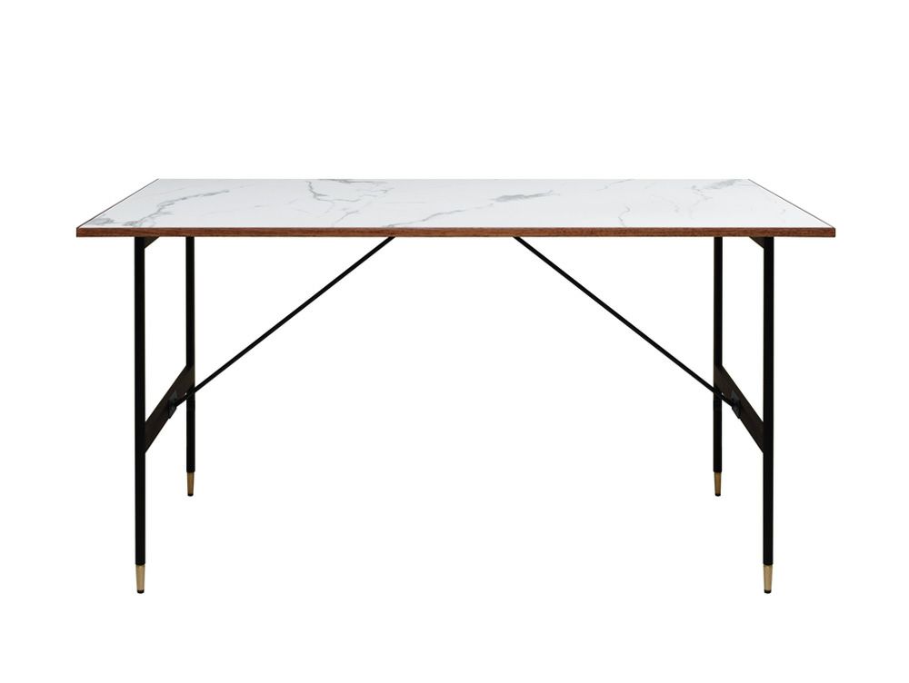 POL 2way dining table 1600 mat black [4]