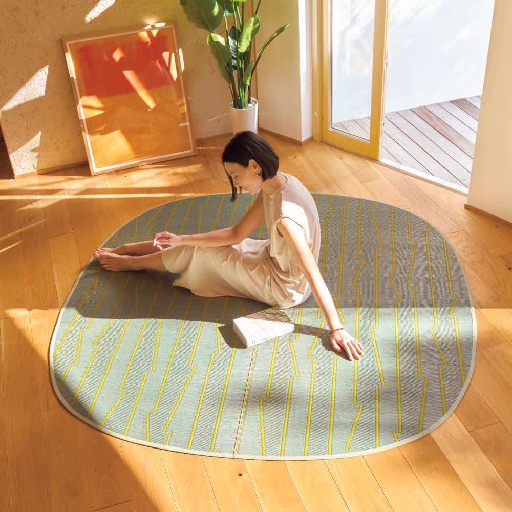 OTO（オト）国産い草ラグ　【Ｍ　約95×190cm】 [2]