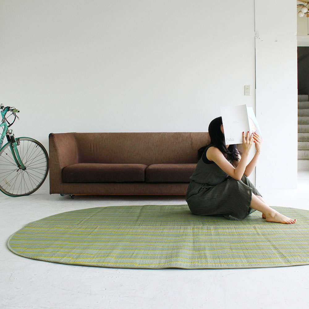 OTO（オト）国産い草ラグ　【Ｍ　約95×190cm】 [4]