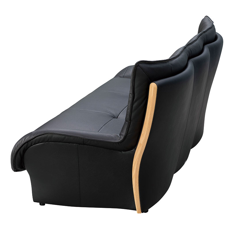 2.5人掛 ソファ ディーヴァ Z127model 張地ストラダ革/木部ラスティックオーク色 TOKYOinterior×カリモク  【大型商品配送便でのお届け】 ※代引き不可 ※納期5週間～ [3]