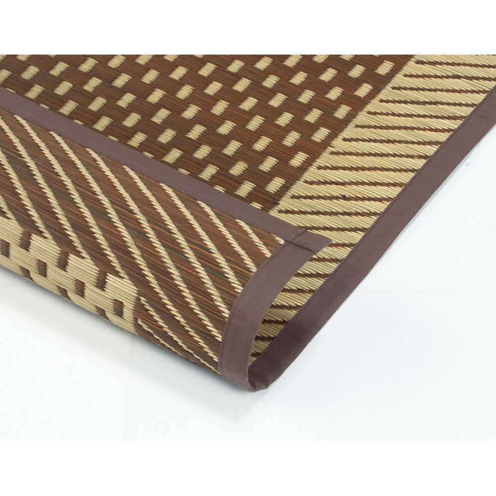 国産紋織い草ラグ「まどか」（裏なし/裏付き/裏付きふっくら）