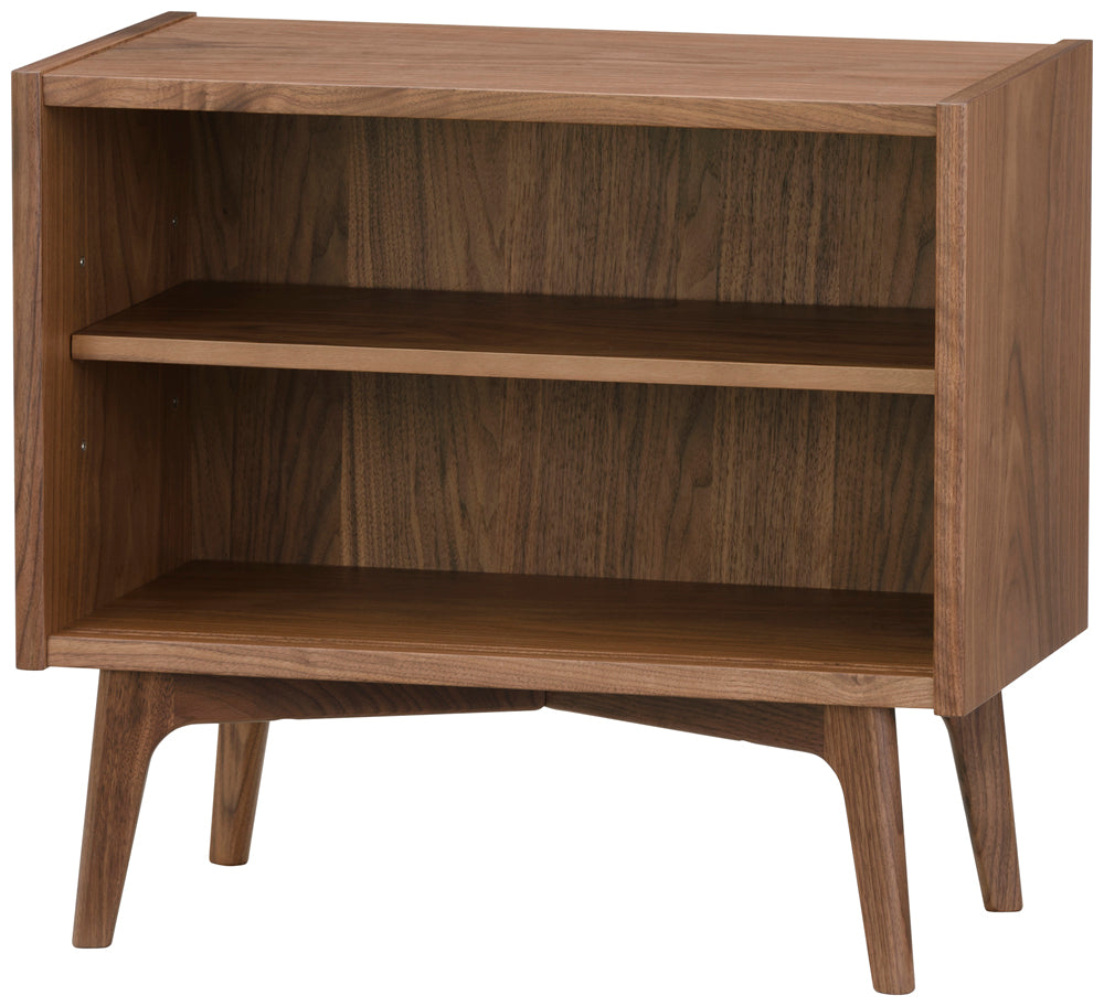 マルニ60+ maruni60+ マルニロクマルプラス ウォルナット コンビネーション セット オープンシェルフ63（溝あり） 脚組 ブラックカラードア 棚 [2]