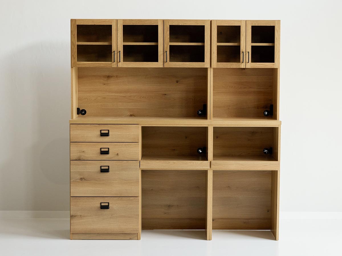 DUSTON DINING BOARD / ダストン ダイニングボード 幅60cm（ガラス戸 + オープン）