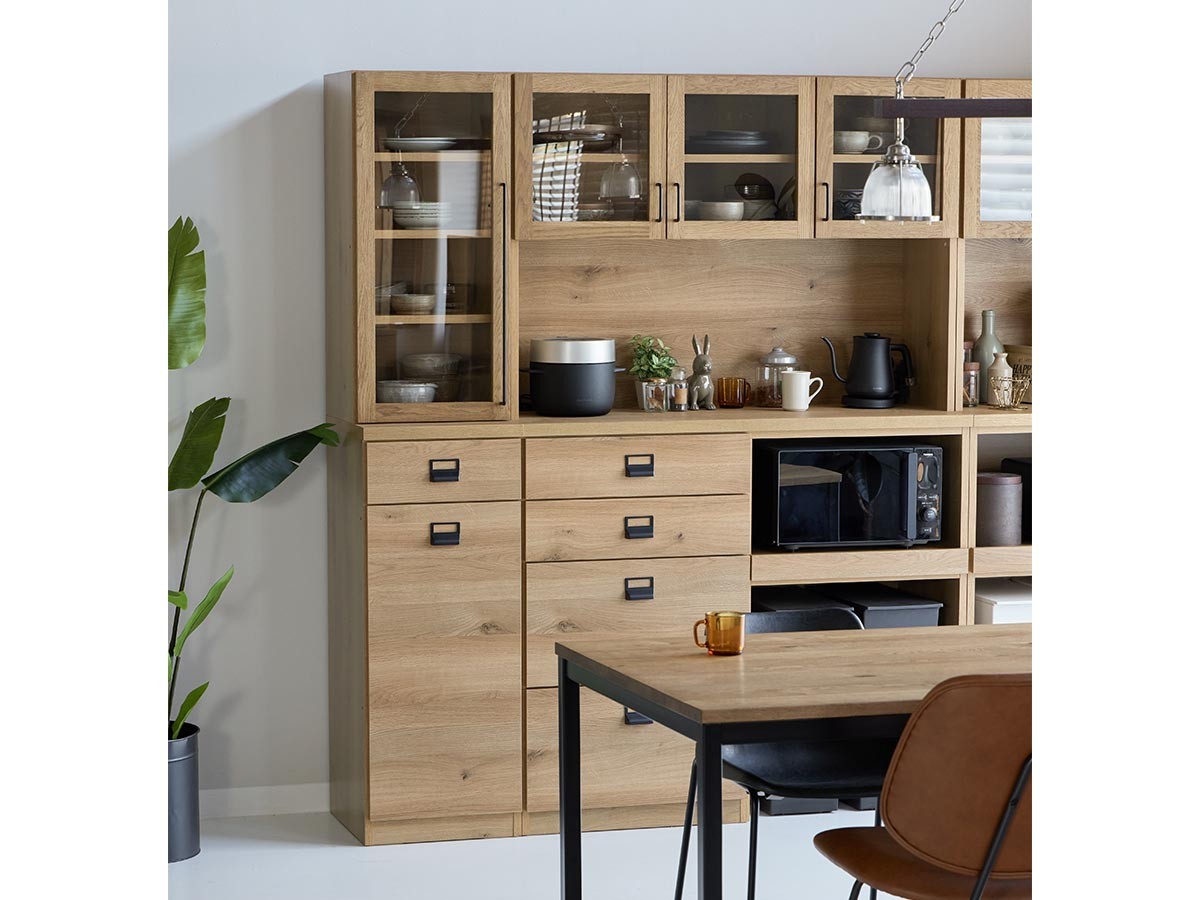 DUSTON DINING BOARD / ダストン ダイニングボード 幅60cm（ガラスオープン + オープン）