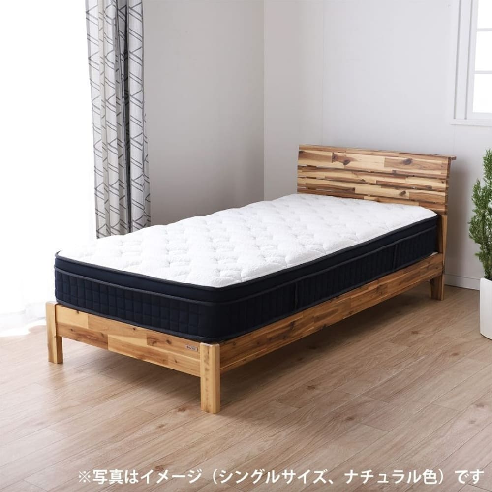 セミダブルフレーム　ネスコ　ホワイト※マットレス別売 [3]