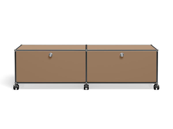 USM Haller  TV Board / USMハラー テレビボード  W / D / H：1523 / 373 / 430mm  ドロップダウンドア × 2、キャスター付き [3]