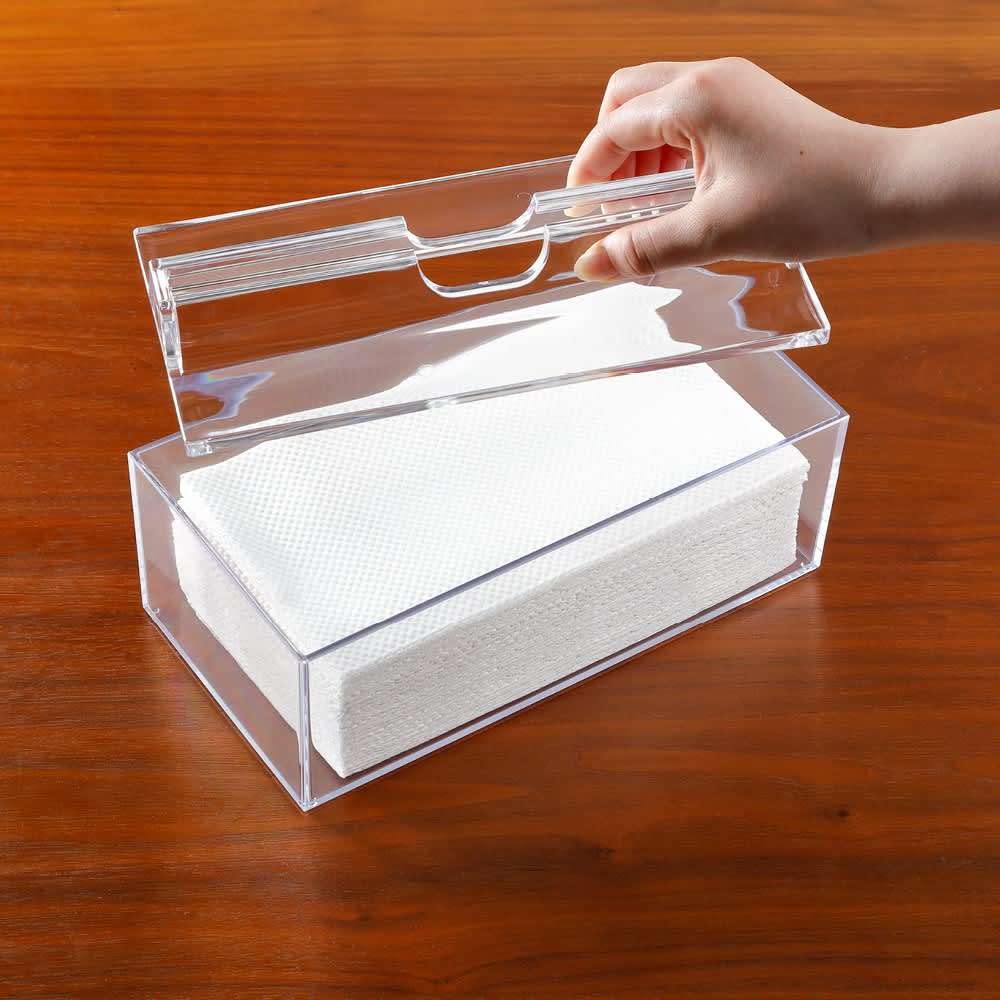 クリアペーパータオルケース