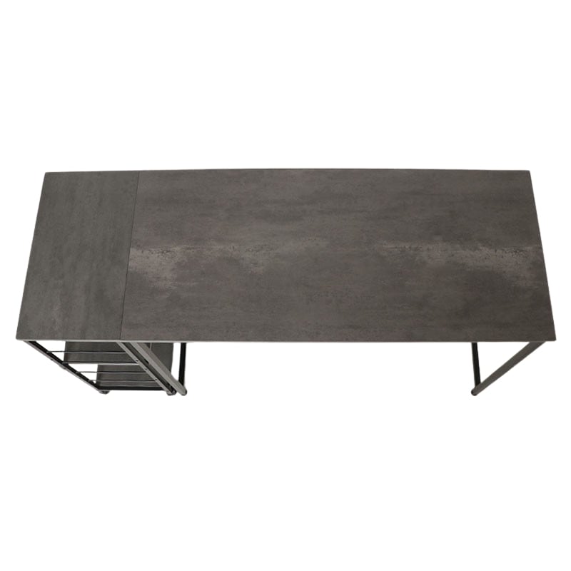 デスク2点セット IF ラピス11050 机 ワゴン SW石目調【お客様組立商品】 [3]