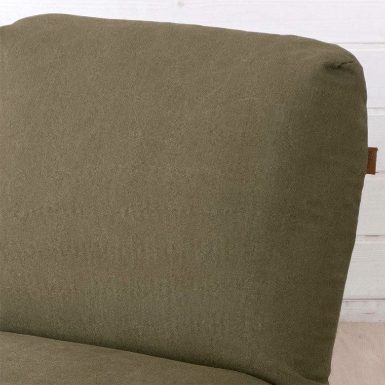 ソファ 一人掛け ふかふか ファブリック フラット デニム [2]