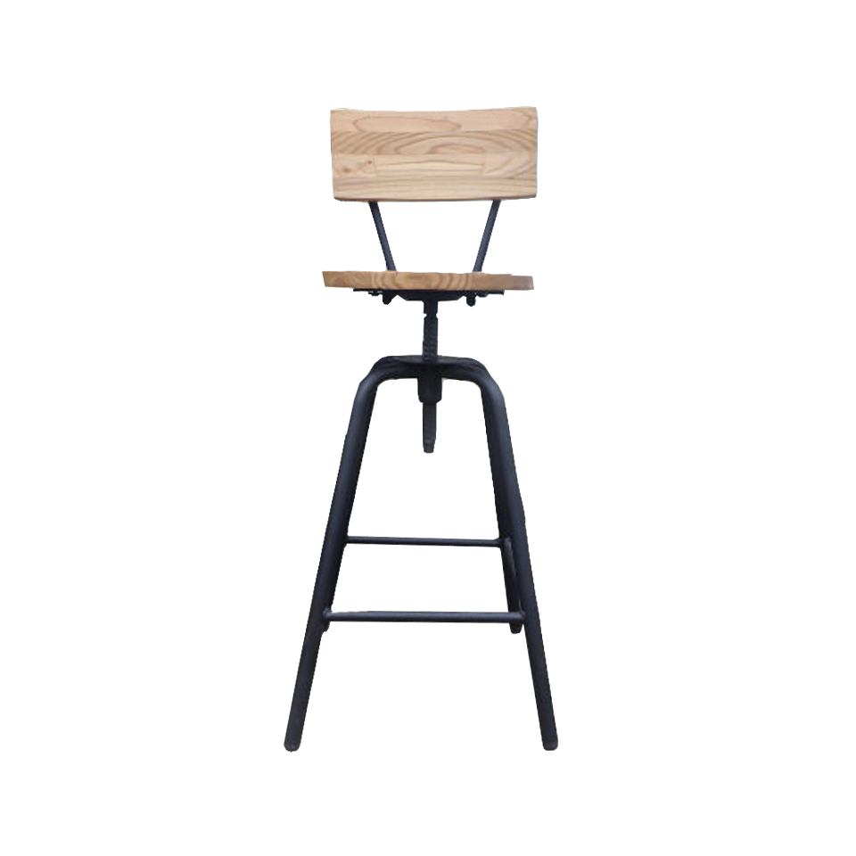 【アウトレット】ハイチェアGZ2517-26【送料無料】ブラック/ナチュラル [2]