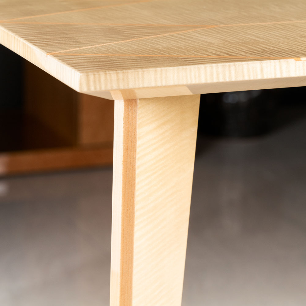 ダイニングテーブル「YABANE」シカモア（SK-12）全3サイズ【受注生産品】 [3]