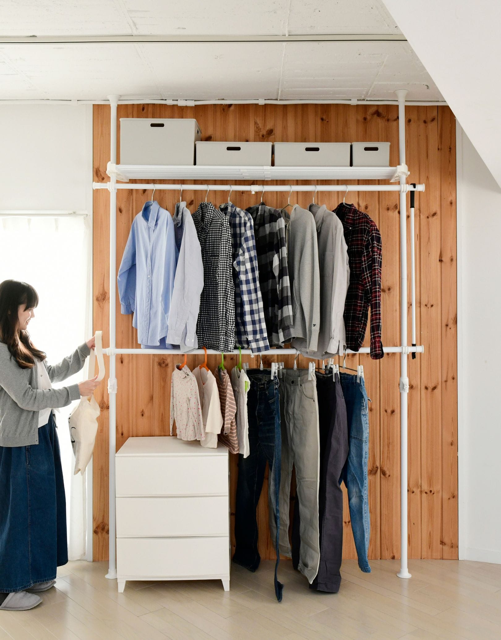 【10％オフクーポン対象】追加棚 幅97-152 奥行32cm 突っ張りハンガーラック用 WJ-MP 山善 YAMAZEN
										
											【会員登録でクーポンGET】 [2]