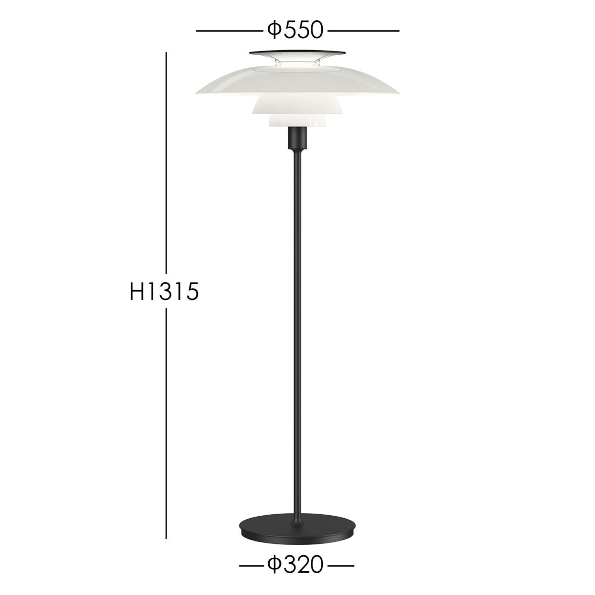【年越しキャンペーンB】Louis Poulsen(ルイスポールセン)　 PH 80 Floor / フロアランプ [4]