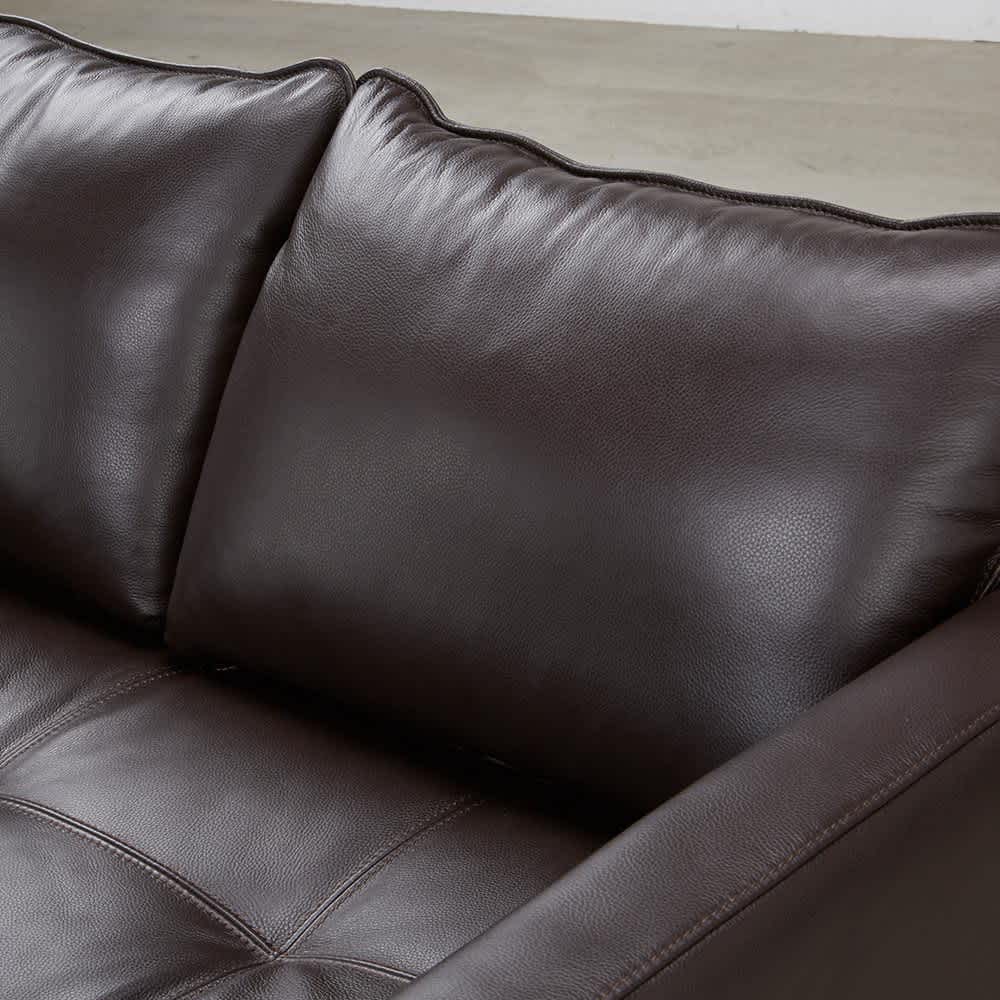 LX 総革張り（セミアニリン厚革）コーナーソファセット 座って右コーナー [2]