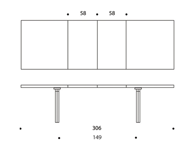 EXTENSION TABLE H94(エクステンション テーブル H94) / アルテック(Artek) [2]