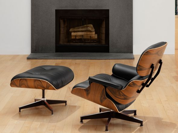 Eames Lounge Chair&Ottoman / イームズラウンジチェア&オットマン  ブラック皮革 [3]