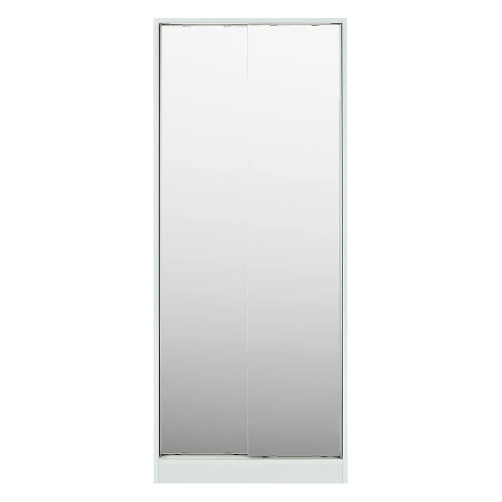 狭い場所でも収納たっぷり引き戸壁面収納シリーズ 収納庫 ミラー扉タイプ 幅75cm [2]