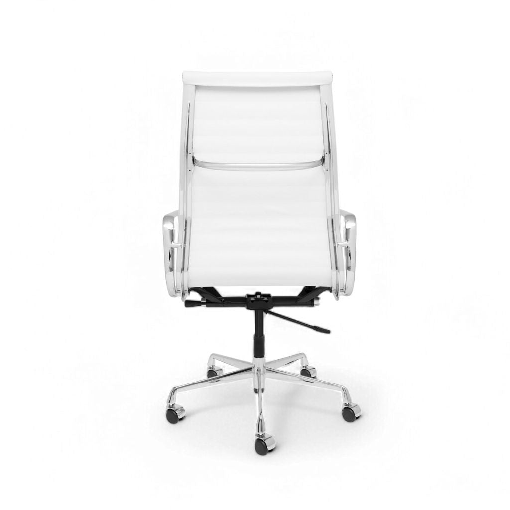 Executive Flat Chair High White / エグゼクティブ フラットチェア ハイ ホワイト アルミナムチェア [3]